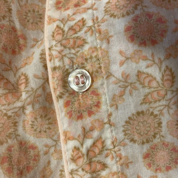 Isabel Marant-style floral 100% cotton blouse - Picture 7 of 11